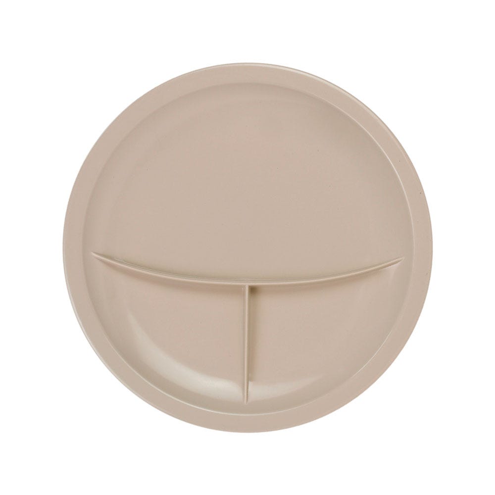 Plato redondo de melamina 3 divisiones 80721 Tavola